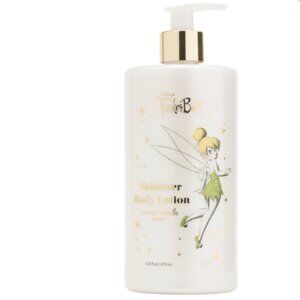 Disney Tinkerbell Frosted Transparent Plastic Bottle Shimmer Body Lotion 15.9oz